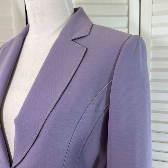 Tahari Blazer Jacket Size 10P 10 Petite Lavender - Picture 7 of 14